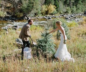 ceremony tree planting | steamboat springs wedding | Andy Barnhart