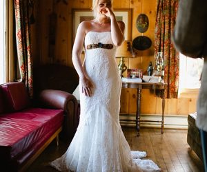 first look bride | steamboat springs wedding | Andy Barnhart