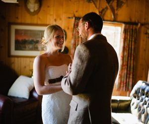 first look both | steamboat springs wedding | Andy Barnhart
