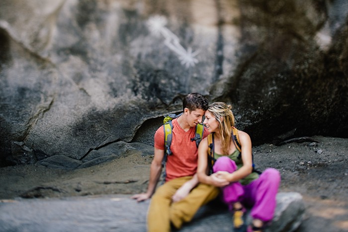 Yosemite rock climbing engagement | Photography by Peter Amend
