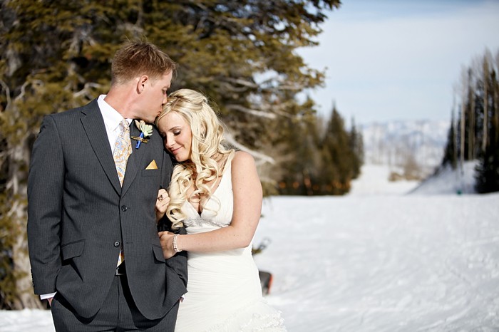 Cozy Winter Wedding at Canyons Resort Utah