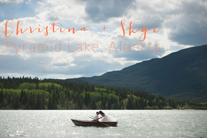 Christina and Skye in a canoe | Pyramid Lake wedding | Jarusha Brown Photography