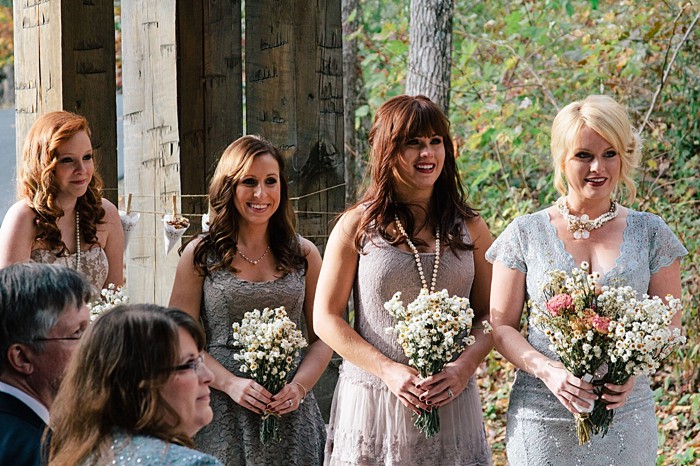 bridesmaids North Carolina ceremony venue | Photography by Fox Owl Studio