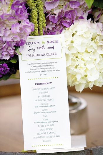 Colorado destination wedding in Dillion | Design by Elizabeth Events | Photography by Dawn Sparks