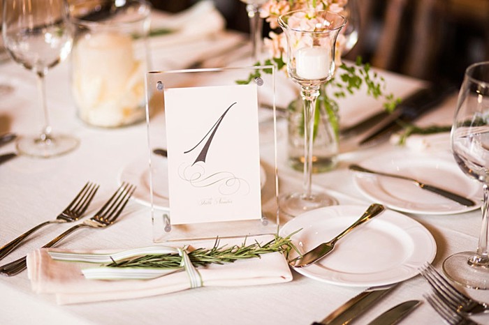 table numbers | Breckenridge wedding at 10 Mile station |INphotography