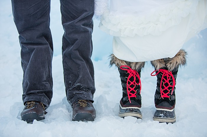 Winter dog sled elopement | Sarah Roshan