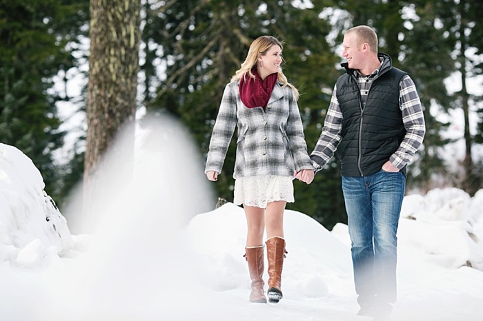 Winter Engagement at Snoqualmic Mountain | Alante Photography
