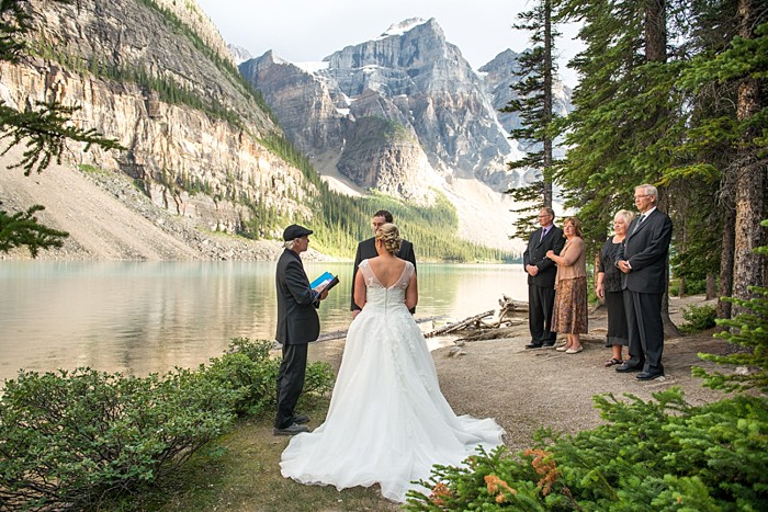 Moraine Lake Elopement | One Edition Photography | Ceremony