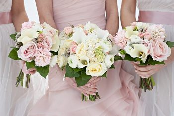 white wedding bouquets | Lake Louise winter wedding | Orange Girl photography