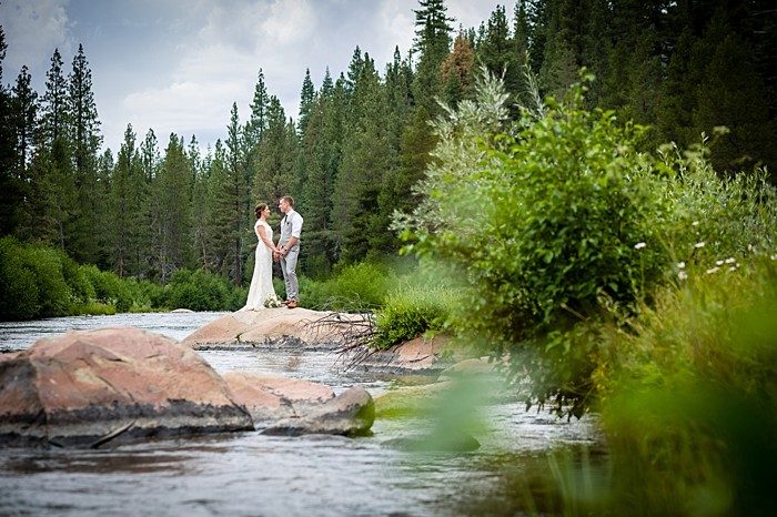 Lake Tahoe Wedding by a River | Eric Asistin