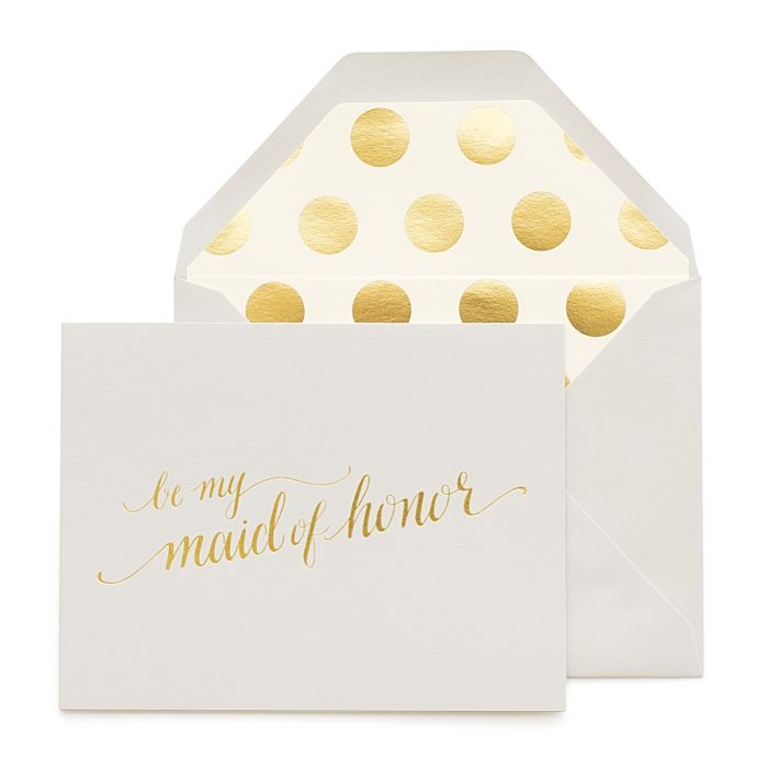JCREW + Paper Sugar Be My Maid Of Honor Ideas