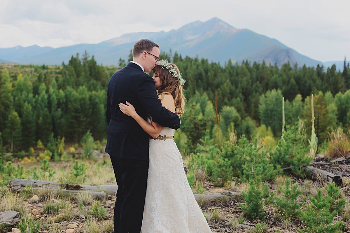 Bicycle Themed Silverthorne Colorado Wedding with Yellow Details