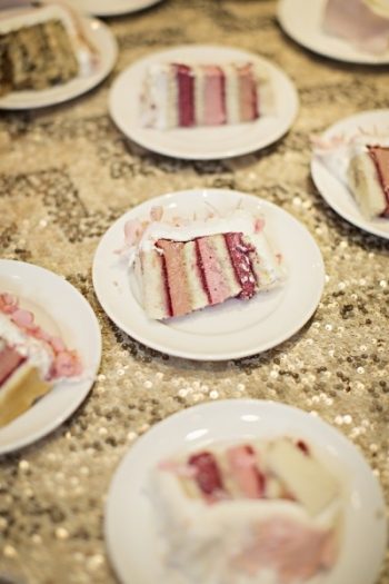 Pink Wedding Cake Slices | Style Unveiled