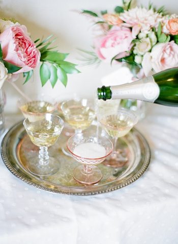 champagne | Estes Park Blush Pink Wedding | Photography by Connie Whitlock