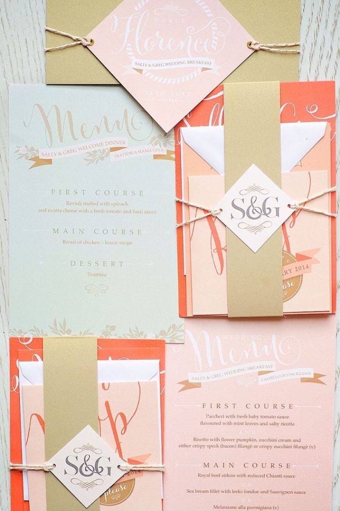 assembling Your wedding invitations | via Fly Away Bride
