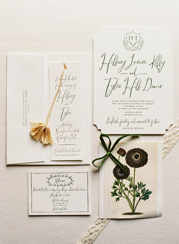 modern elegant wedding invitation