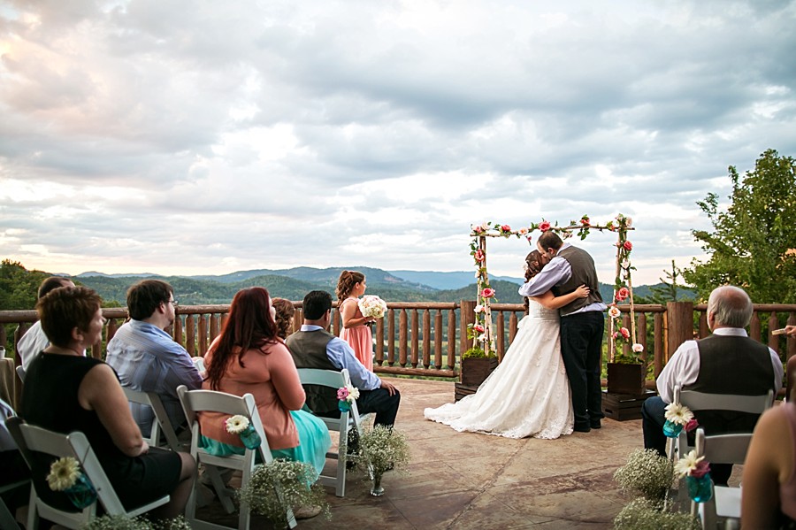 Homespun Pink and White Mountain Wedding at Swimming in the Clouds