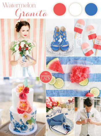 red white and blue summer wedding ideas | Curated by Hey Wedding Lady