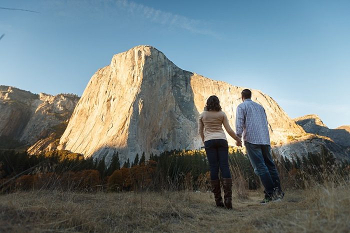 1 Fall Engagement In Yosemite | Bergreen Photography | Via MountainsideBride.com