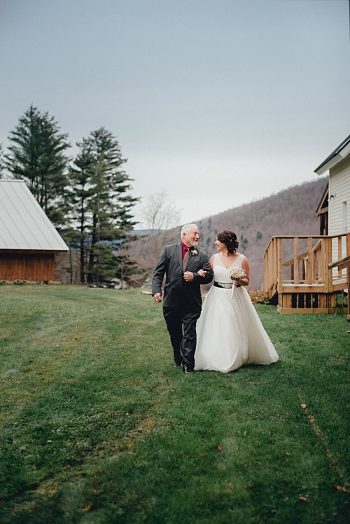 Late Fall Vermont Mountain Wedding At Amee Farm By Love Perry Photography via MountainsideBride.com