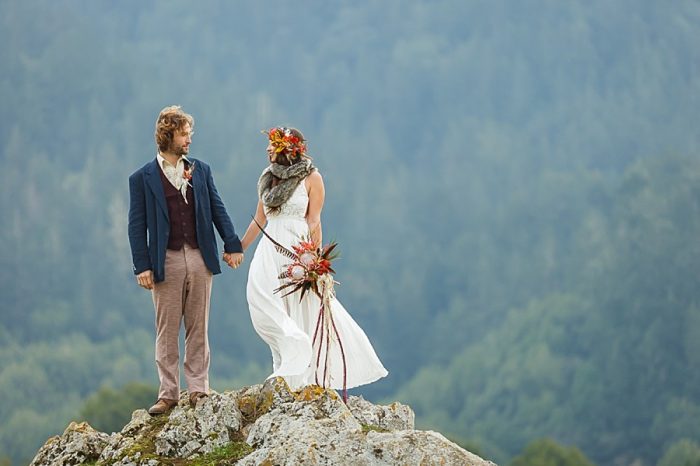 Boho Mountain Wedding Inspiration Bergreen Photography