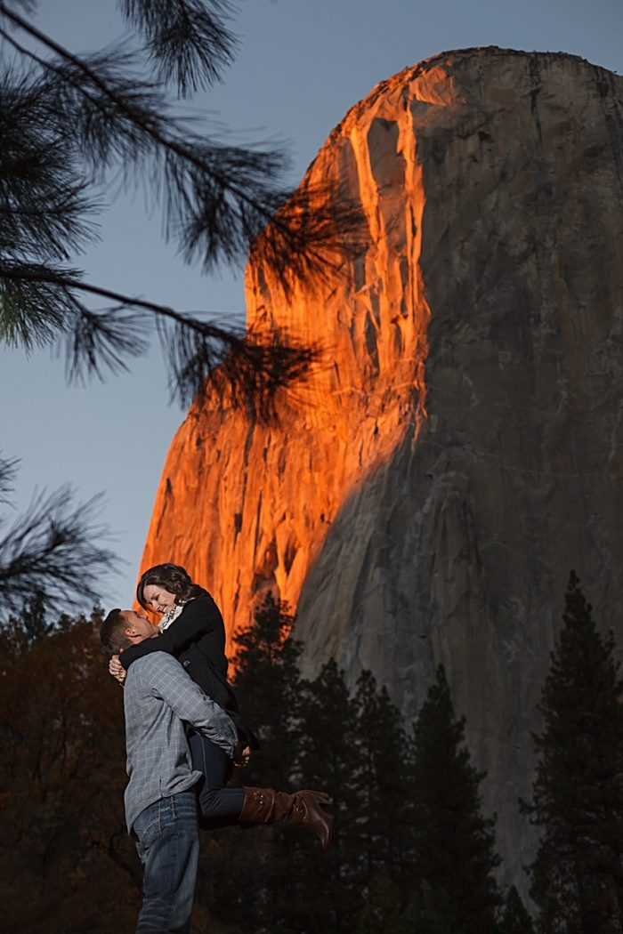 18 Fall Engagement In Yosemite | Bergreen Photography | Via MountainsideBride.com