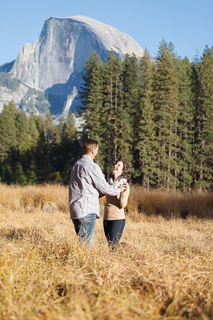 4 Fall Engagement In Yosemite | Bergreen Photography | Via MountainsideBride.com