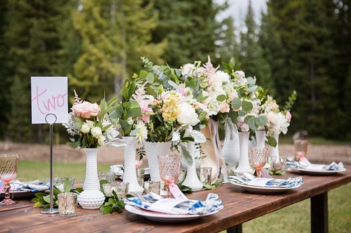 Watercolor Wedding Inspiration | Nordic Center Breckenridge Colorado | Sarah Roshan Wedding Photographer