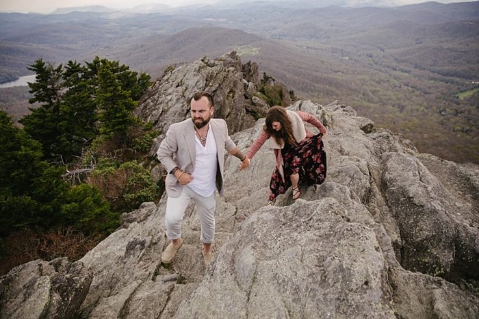 Grandfather Mountain Engagement | Rivkah Fine Art Photography | Via MountainsideBride.com