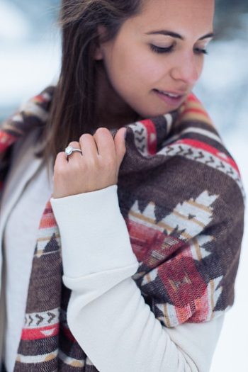 10 Calgary Winter Engagement | Nicole Sarah Photography | Via MountainsideBride Com