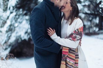 12 Calgary Winter Engagement | Nicole Sarah Photography | Via MountainsideBride Com