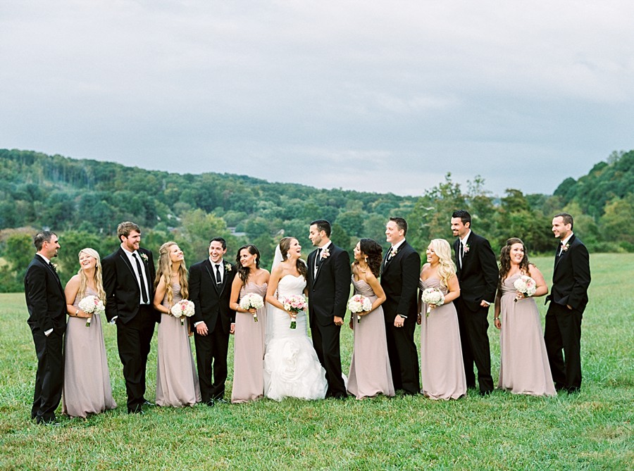 Barn Wedding in the Mountains with Pretty Blush Details