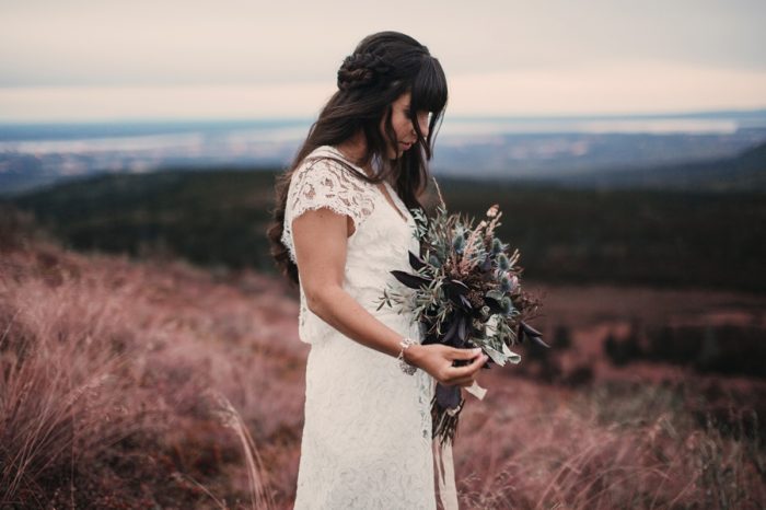 Alaska Wedding Inspiration Lauren Parker | Via MountainsideBride.com