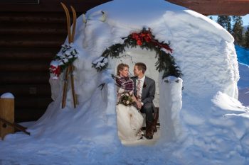 Snow castle | Breckenridge Nordic Wedding Inspiration Bergreen Photography | Via MountainsideBride.com