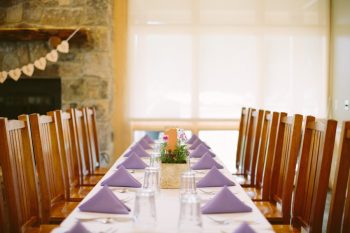 Rustic Table Ideas | Bald Eagle State Park Wedding | Caitlin Thomas Photography | Via MountainsideBride.com