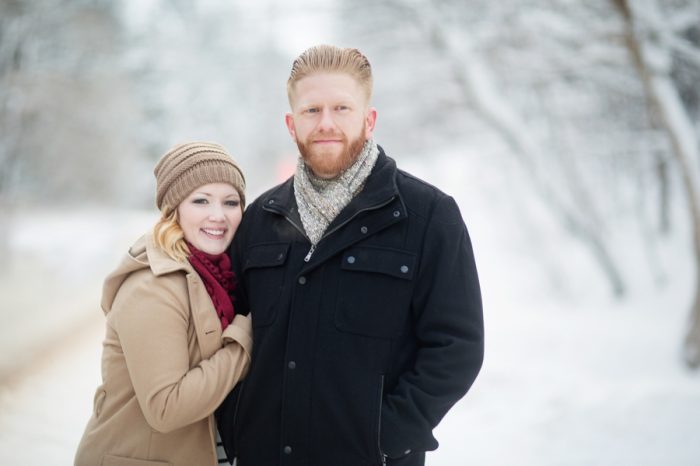 1 Snowy Engagement Session In Utah Faces Photography | Via MountainsideBride.com