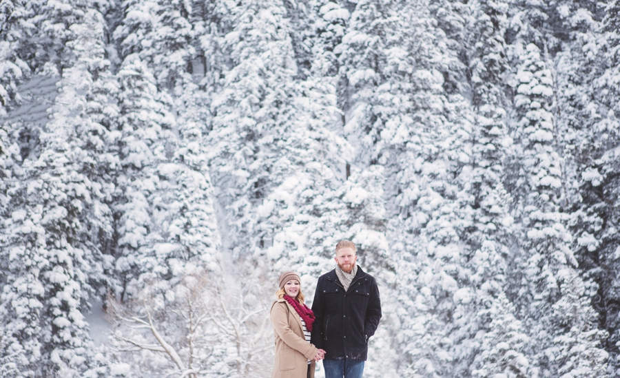 Playful in the Snow Utah Engagement Session