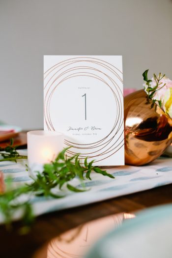 35 Tablescape By Minted And Aisle Society Via MountainsideBride.com