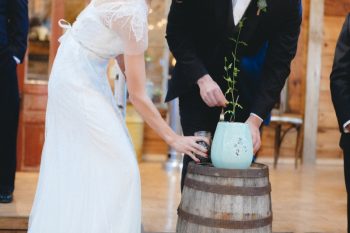 Ceremony Planting Folk Wedding Inspiration In Asheville Krista Lajara Photography | Via MountainsideBride.com