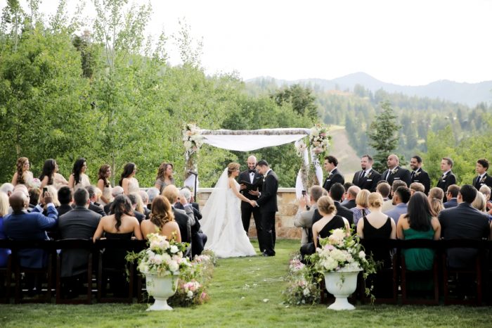 Ceremony | Elegant Park City Wedding St Regis Logan Walker Photography | Via MountainsideBride.com