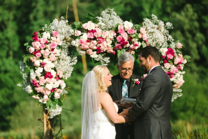 Ceremony | Pure Water Farm Wedding Tennessee | JoPhoto | Via MountainsideBride.com