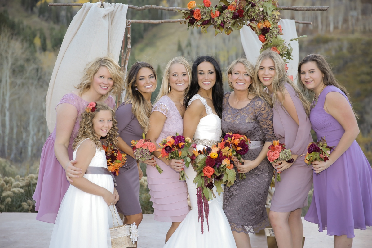 Fall Park City Wedding with Lavender, Lace and Rustic Details
