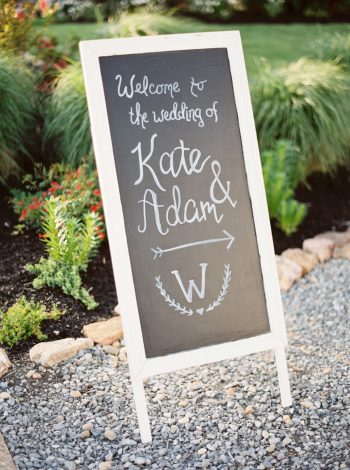 Chalkboard Wedding Sign | Pleasant Hill Vineyards |JoPhotos | Via MountainsideBride.com