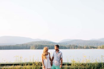 Catskill Engagement On Cooper Lake | Samantha Lauren Photographie. | Via Mountainside Bride