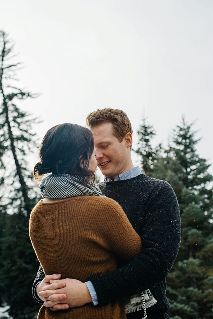 3 Vail Winter Engagement | Searching For The Light | Via MountainsideBride.com