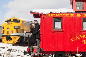 7 Train Engagement | Bergreen Photography | Via MountainsideBride.com