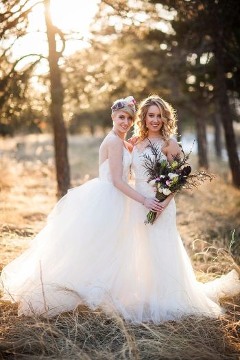 17 Colorado Same Sex Boho Wedding Inspiration | Katie Keighin Photography |via MountainsideBride.com