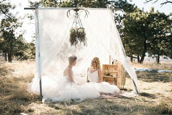 31 Colorado Same Sex Boho Wedding Inspiration | Katie Keighin Photography |via MountainsideBride.com