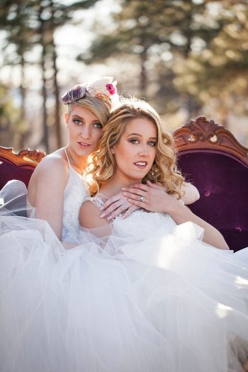 32 Colorado Same Sex Boho Wedding Inspiration | Katie Keighin Photography |via MountainsideBride.com
