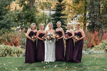 14 Bridesmaids Vail Autumn Wedding Eric Lundgren Photography Via MountainsideBride.com